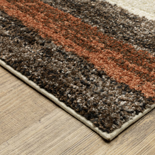 Oriental Weavers Gemma GEM10 Multi / Brown Area Rug Corner Image