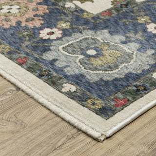 Oriental Weavers Hastings HA01E Ivory/Blue Area Rug