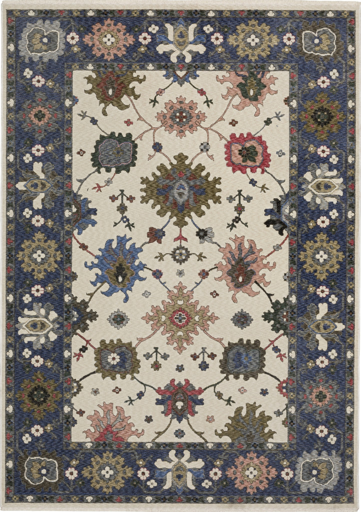 Oriental Weavers Hastings HA01E Ivory/Blue Area Rug