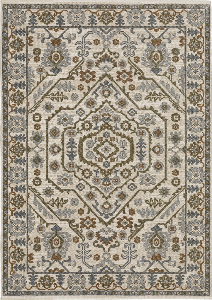 Oriental Weavers Hastings HA02I Ivory/Green Area Rug