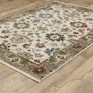 Oriental Weavers Hastings HA03W Ivory/Green Area Rug