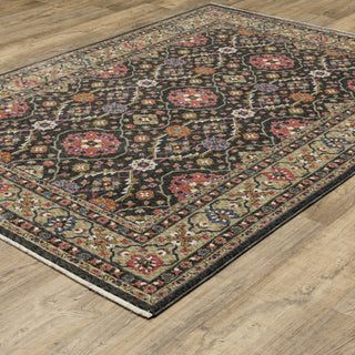 Oriental Weavers Hastings HA07D Charcoal/Pink Area Rug