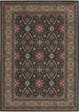 Oriental Weavers Hastings HA07D Charcoal/Pink Area Rug