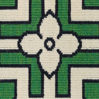 Oriental Weavers Havana HAV01 Ivory/ Green Area Rug Close-up Image