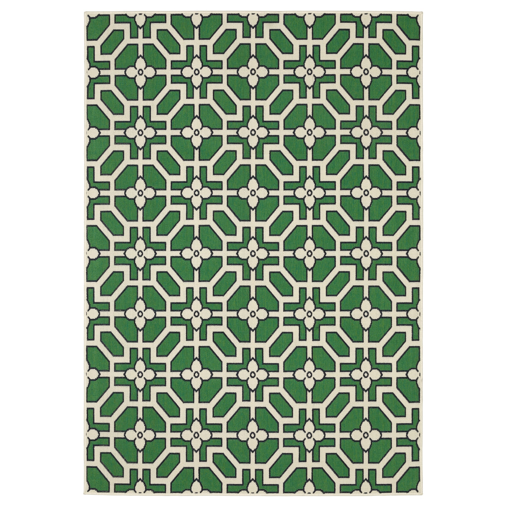Oriental Weavers Havana HAV01 Ivory/ Green Area Rug main image