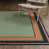 Oriental Weavers Havana HAV03 Green/ Navy Area Rug Lifestyle Image Feature