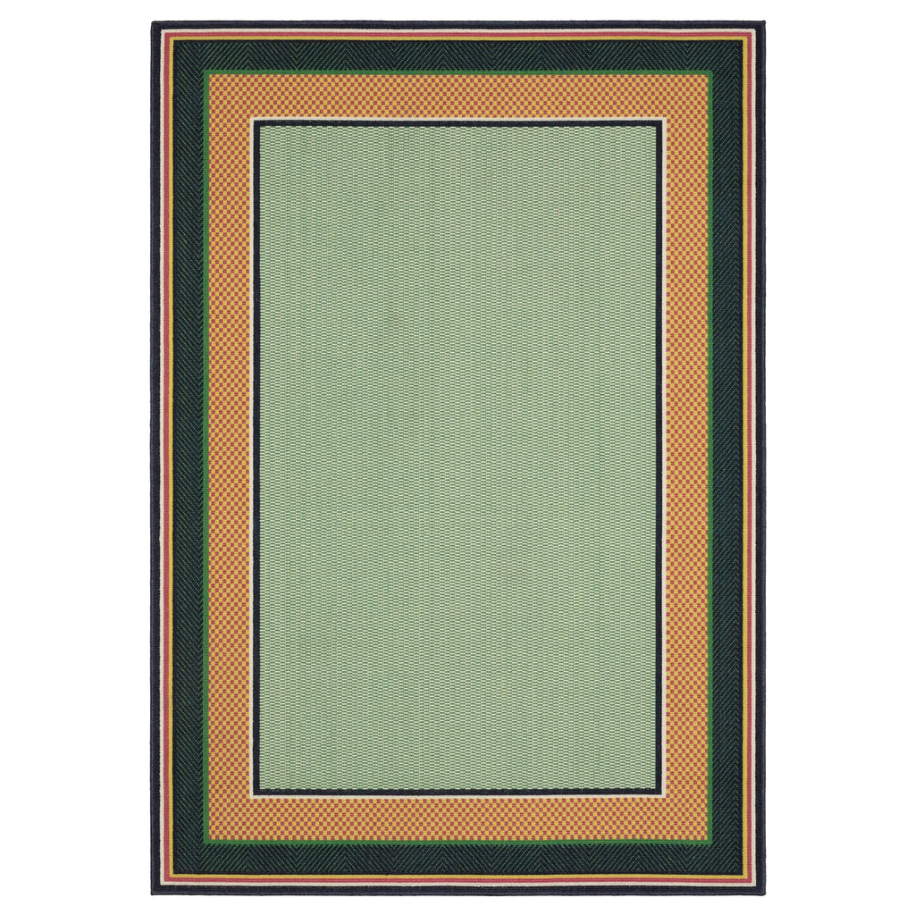 Oriental Weavers Havana HAV03 Green/ Navy Area Rug main image