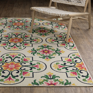 Oriental Weavers Havana HAV04 Ivory/ Multi Area Rug Lifestyle Image Feature