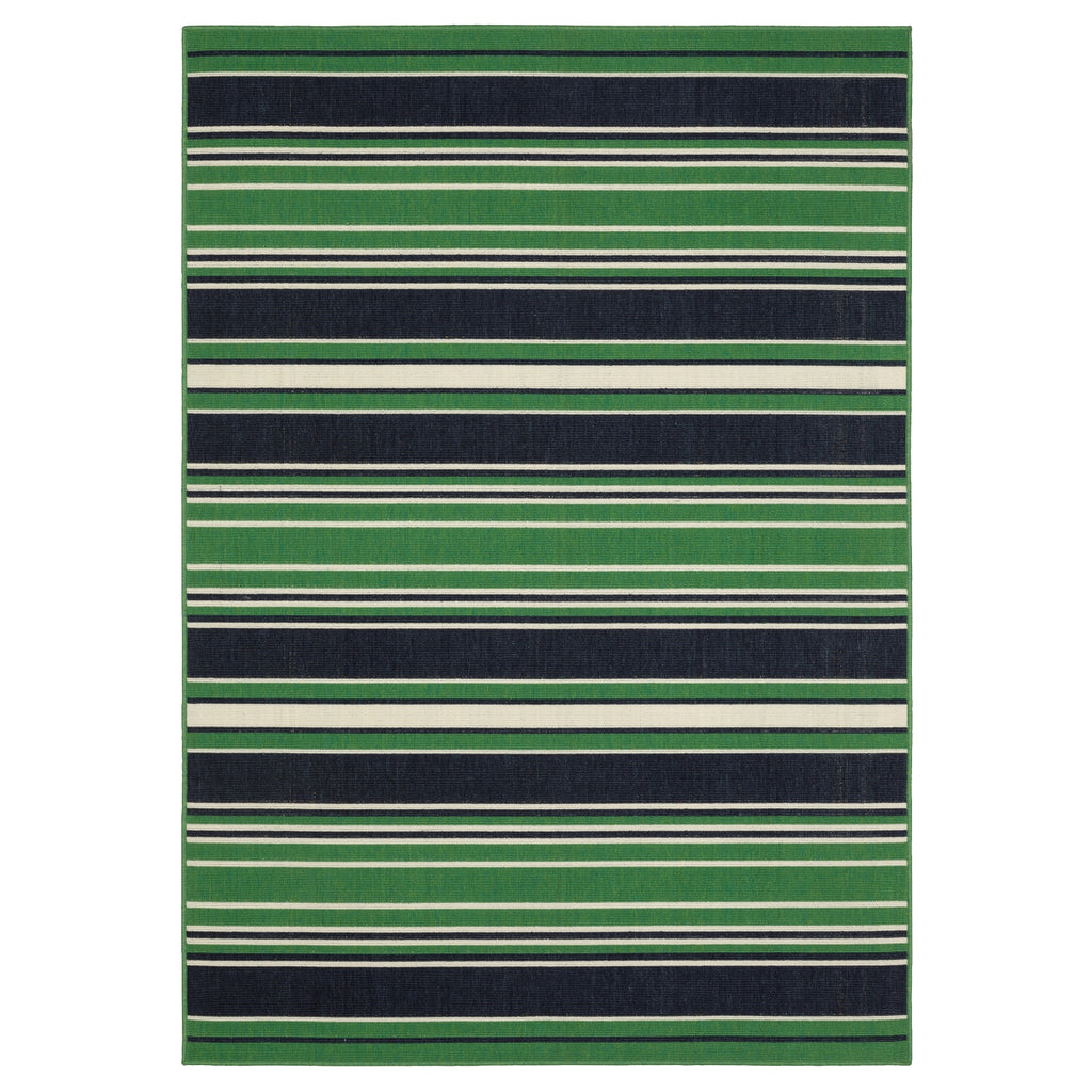 Oriental Weavers Havana HAV05 Green/ Navy Area Rug main image