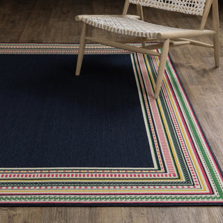 Oriental Weavers Havana HAV06 Navy/ Multi Area Rug Lifestyle Image Feature