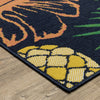 Oriental Weavers Havana HAV07 Navy/ Multi Area Rug Corner Image