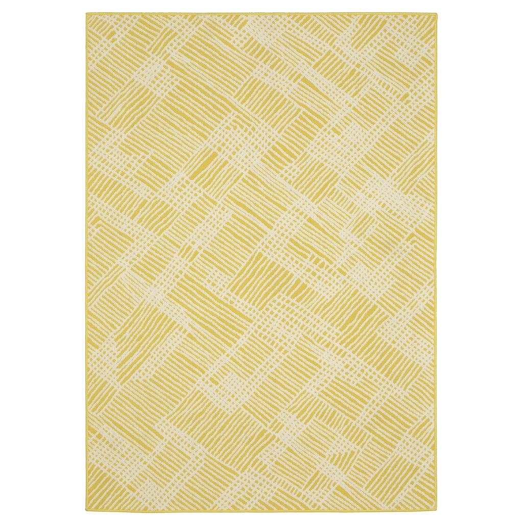 Oriental Weavers Havana HAV08 Yellow/ Ivory Area Rug main image