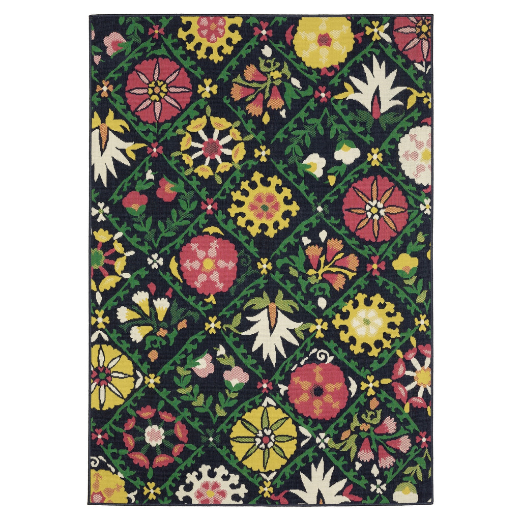 Oriental Weavers Havana HAV09 Navy/ Multi Area Rug main image