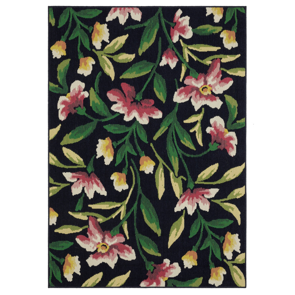 Oriental Weavers Havana HAV12 Navy/ Multi Area Rug main image