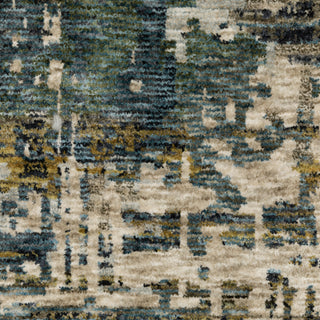 Oriental Weavers HAYDEN HAY05 Blue/ Gold Area Rug Close-up Image