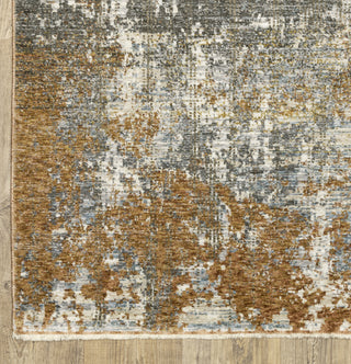 Oriental Weavers HAYDEN HAY06 Grey/ Rust Area Rug Corner Image