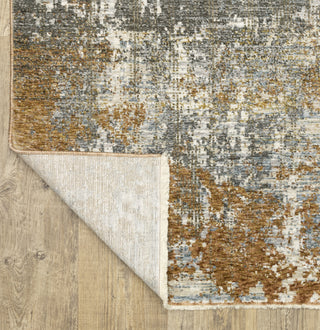 Oriental Weavers HAYDEN HAY06 Grey/ Rust Area Rug Backing Image