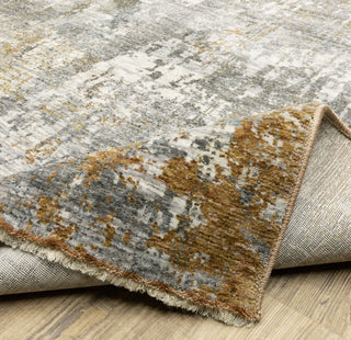 Oriental Weavers HAYDEN HAY06 Grey/ Rust Area Rug Backing Image