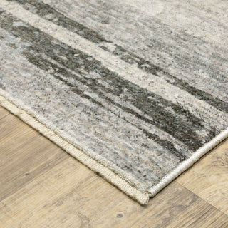 Oriental Weavers HAYDEN HAY07 Grey/ Beige Area Rug Corner Image