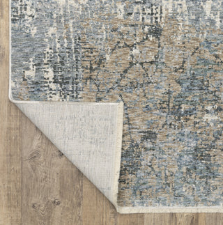 Oriental Weavers HAYDEN HAY08 Beige/ Blue Area Rug Backing Image