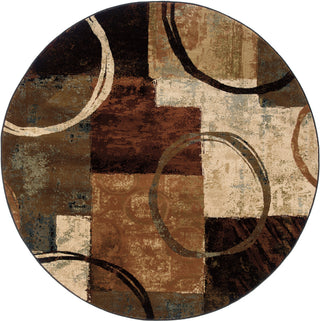 Oriental Weavers Hudson 2544B Brown/Black Area Rug Main Image