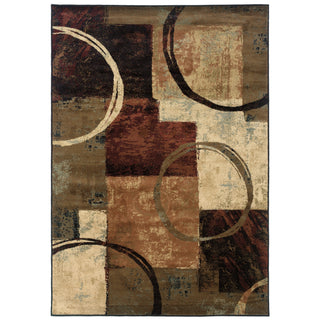 Oriental Weavers Hudson 2544B Brown/Black Area Rug 5' 3 X  7' 6