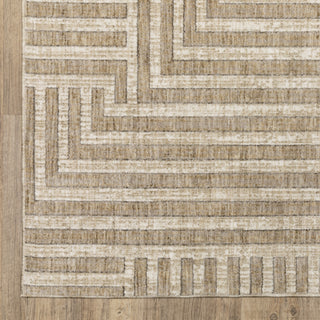 Oriental Weavers Hunter HNT03 Beige/ Ivory Area Rug Corner Image
