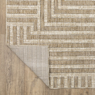 Oriental Weavers Hunter HNT03 Beige/ Ivory Area Rug Backing Image
