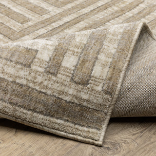 Oriental Weavers Hunter HNT03 Beige/ Ivory Area Rug Backing Image