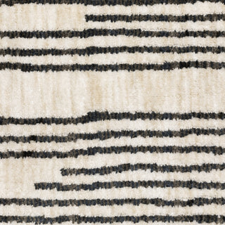 Oriental Weavers Hunter HNT04 Black / Beige Area Rug Close-up Image