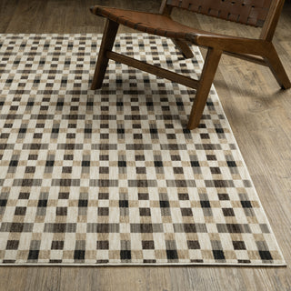 Oriental Weavers Hunter HNT05 Black / Gold Area Rug Lifestyle Image Feature