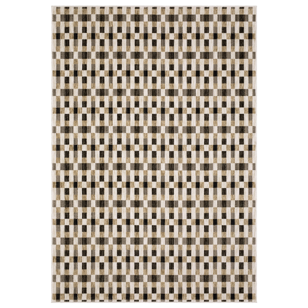 Oriental Weavers Hunter HNT05 Black / Gold Area Rug main image