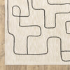 Oriental Weavers Hunter HNT06 Beige / Black Area Rug Corner Image