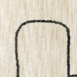 Oriental Weavers Hunter HNT06 Beige / Black Area Rug Close-up Image