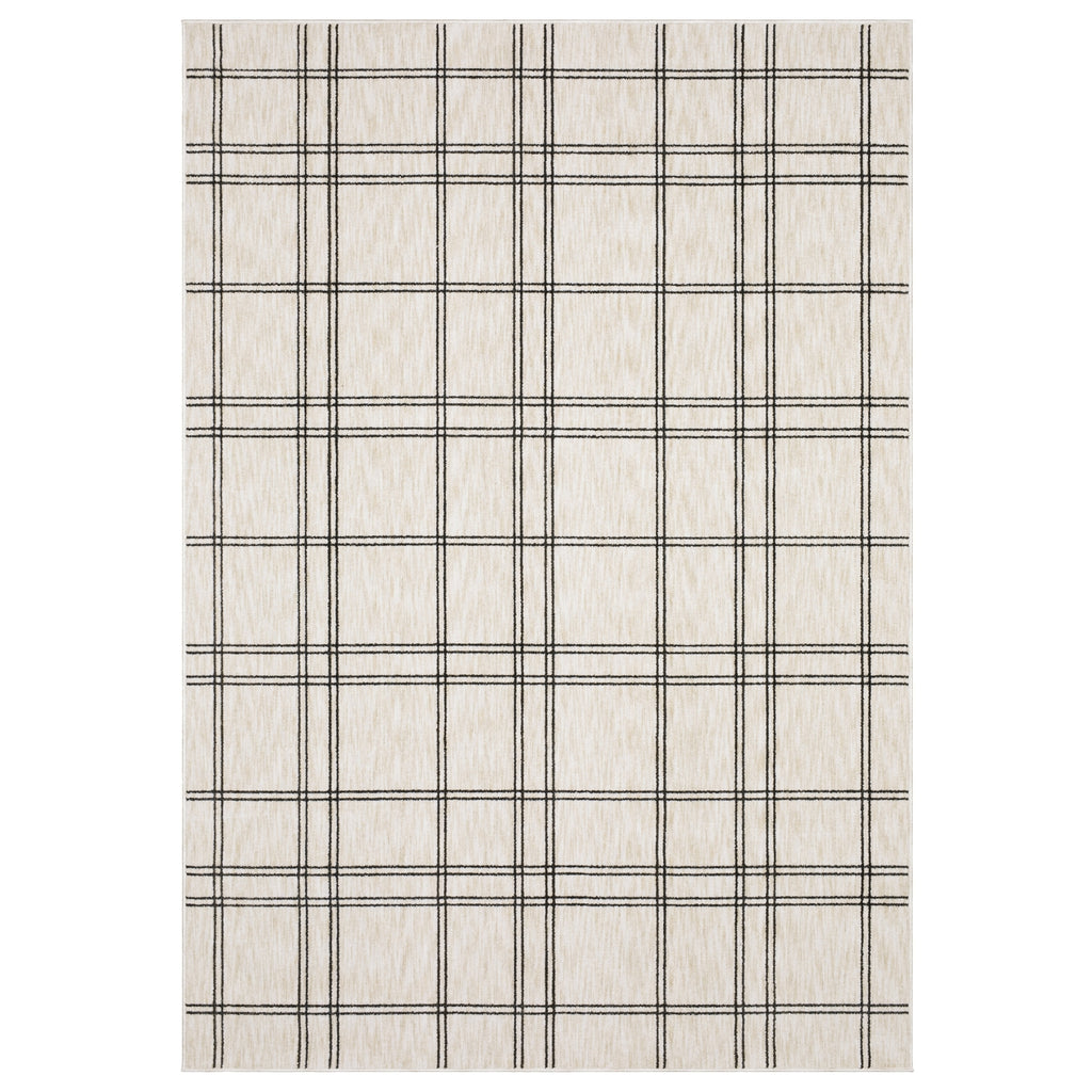 Oriental Weavers Hunter HNT07 Beige / Black Area Rug main image
