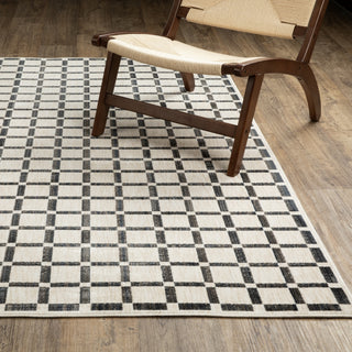 Oriental Weavers Hunter HNT08 aBeige/ Black Area Rug Lifestyle Image Feature