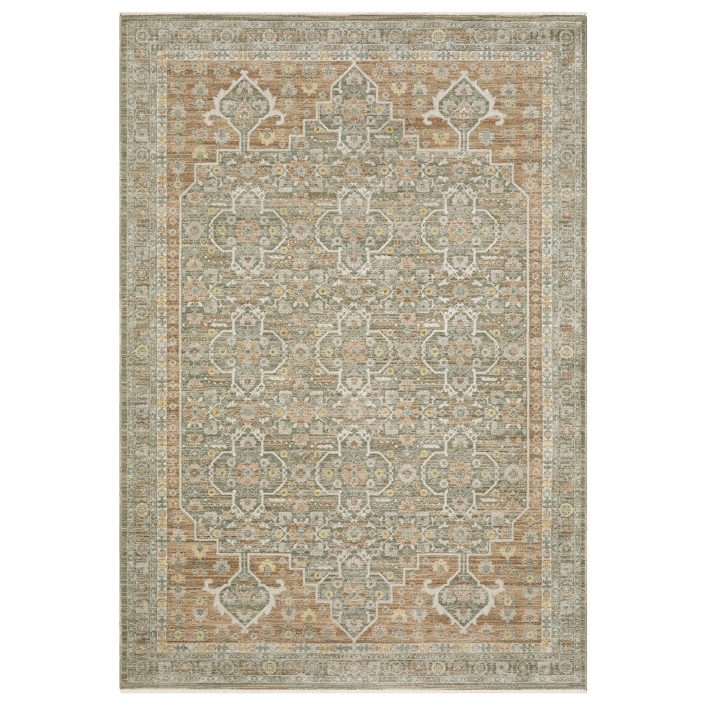 Oriental Weavers Keaton KEA01 Brown / Rust Area Rug main image