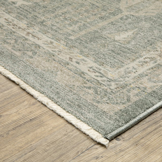 Oriental Weavers Keaton KEA07 Green / Beige Area Rug Corner Image