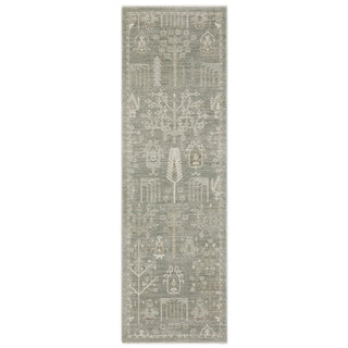 Oriental Weavers Keaton KEA07 Green / Beige Area Rug Runner Image