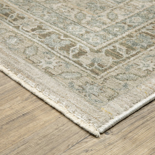 Oriental Weavers Keaton KEA08 Beige / Green Area Rug Corner Image