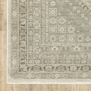 Oriental Weavers Keaton KEA08 Beige / Green Area Rug Corner Image