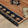 Oriental Weavers Legacy LGY01 Rust / Blue Area Rug Corner Image