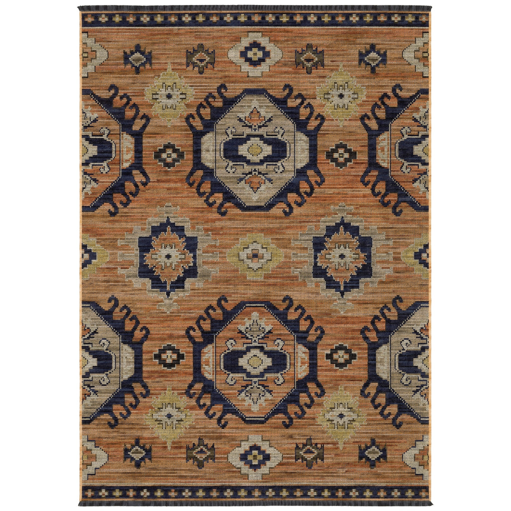 Oriental Weavers Legacy LGY01 Rust / Blue Area Rug main image