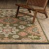 Oriental Weavers Legacy LGY02 Green / Rust Area Rug Lifestyle Image Feature