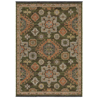Oriental Weavers Legacy LGY02 Green / Rust Area Rug Main Image