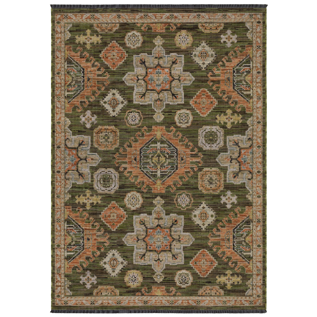 Oriental Weavers Legacy LGY02 Green / Rust Area Rug main image