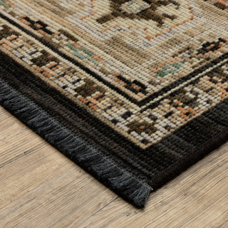Oriental Weavers Legacy LGY03 Charcoal / Brown Area Rug Corner Image