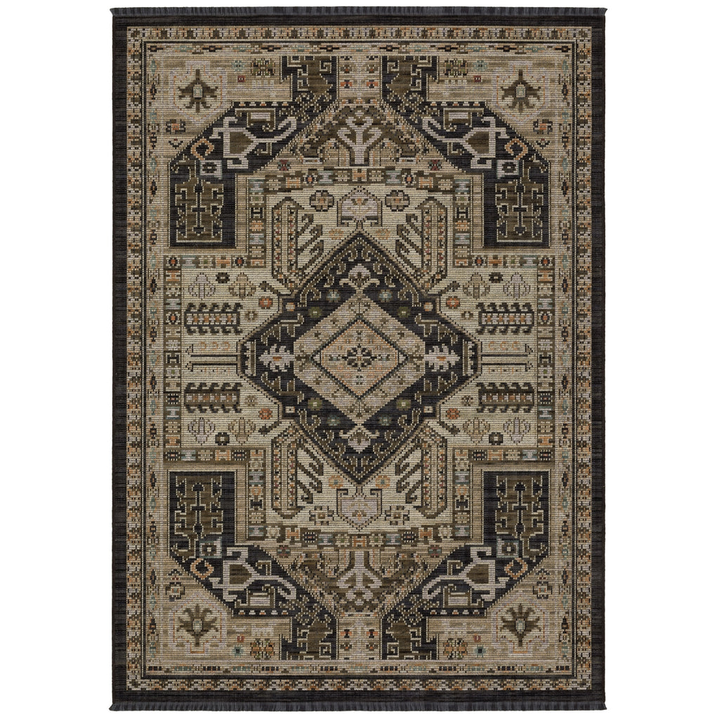 Oriental Weavers Legacy LGY03 Charcoal / Brown Area Rug main image