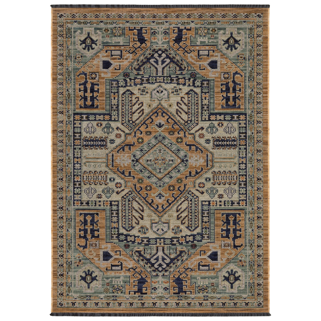 Oriental Weavers Legacy LGY04 Rust / Blue Area Rug main image