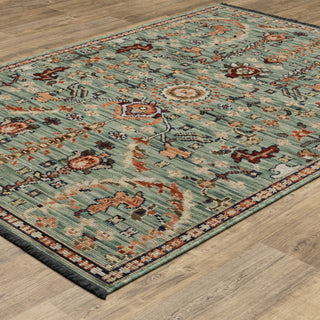 Oriental Weavers Legacy LGY05 Blue / Rust Area Rug Alternate Image